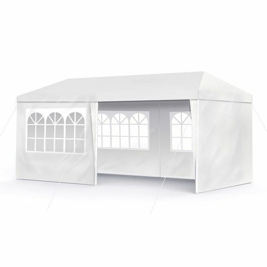 TENDA / GAZEBO PER FESTE 3X6 IMPERMEABILE BIANCO TENDONE PER FIERE E MERCATI